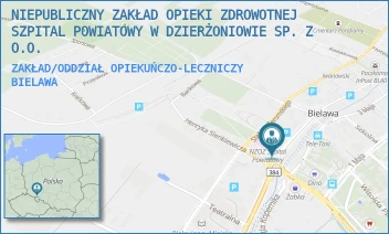 ZAKŁAD/ODDZIAŁ OPIEKUŃCZO-LECZNICZY - NIEPUBLICZNY ZAKŁAD OPIEKI ZDROWOTNEJ SZPITAL POWIATOWY W DZIERŻONIOWIE SP. Z O.O. - PIASTOWSKA 7,  BIELAWA