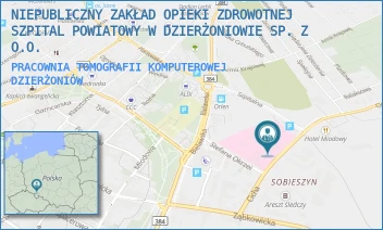 PRACOWNIA TOMOGRAFII KOMPUTEROWEJ - NIEPUBLICZNY ZAKŁAD OPIEKI ZDROWOTNEJ SZPITAL POWIATOWY W DZIERŻONIOWIE SP. Z O.O. - UL. CICHA 1,  DZIERŻONIÓW