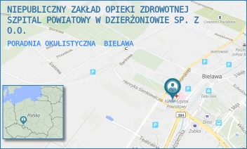 PORADNIA OKULISTYCZNA - NIEPUBLICZNY ZAKŁAD OPIEKI ZDROWOTNEJ SZPITAL POWIATOWY W DZIERŻONIOWIE SP. Z O.O. - UL. PIASTOWSKA 7,  BIELAWA