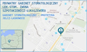 GABINET STOMATOLOGICZNY - PROTETYKA - PRYWATNY GABINET STOMATOLOGICZNY LEK.STOM. IWONA SZPOTAKIEWICZ-ŁUKASZEWSKA - OŁAWSKA 56/2,  JELCZ-LASKOWICE