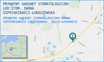 PRYWATNY GABINET STOMATOLOGICZNY IWONA SZPOTAKIEWICZ ŁUKASZEWSKA - PRYWATNY GABINET STOMATOLOGICZNY LEK.STOM. IWONA SZPOTAKIEWICZ-ŁUKASZEWSKA - UL. OŁAWSKA 56/2,  JELCZ-LASKOWICE