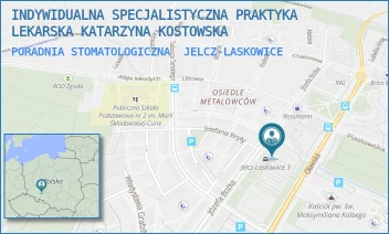 PORADNIA STOMATOLOGICZNA - INDYWIDUALNA SPECJALISTYCZNA PRAKTYKA LEKARSKA KATARZYNA KOSTOWSKA - UL. JÓZEFA BOŻKA 13,  JELCZ-LASKOWICE