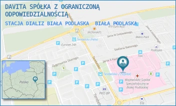 STACJA DIALIZ BIAŁA PODLASKA - DAVITA SPÓŁKA Z OGRANICZONĄ ODPOWIEDZIALNOŚCIĄ - TEREBELSKA 57-65,  BIAŁA PODLASKA
