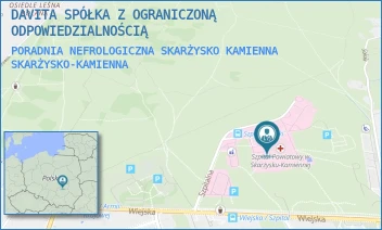 PORADNIA NEFROLOGICZNA SKARŻYSKO KAMIENNA - DAVITA SPÓŁKA Z OGRANICZONĄ ODPOWIEDZIALNOŚCIĄ - SZPITALNA 1,  SKARŻYSKO-KAMIENNA