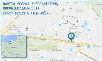 STACJA DIALIZ W PILE - DAVITA SPÓŁKA Z OGRANICZONĄ ODPOWIEDZIALNOŚCIĄ - WOJSKA POLSKIEGO 43,  PIŁA