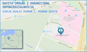 STACJA DIALIZ POZNAŃ 2 - DAVITA SPÓŁKA Z OGRANICZONĄ ODPOWIEDZIALNOŚCIĄ - DOJAZD 34,  POZNAŃ-JEŻYCE