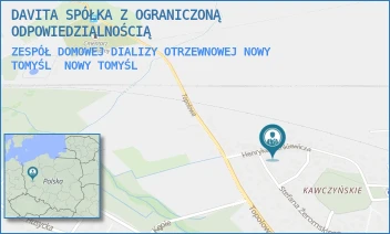 ZESPÓŁ DOMOWEJ DIALIZY OTRZEWNOWEJ NOWY TOMYŚL - DAVITA SPÓŁKA Z OGRANICZONĄ ODPOWIEDZIALNOŚCIĄ - HENRYKA SIENKIEWICZA 3,  NOWY TOMYŚL