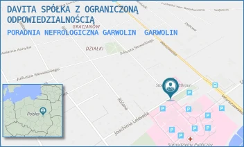 PORADNIA NEFROLOGICZNA GARWOLIN - DAVITA SPÓŁKA Z OGRANICZONĄ ODPOWIEDZIALNOŚCIĄ - LELEWELA 2,  GARWOLIN