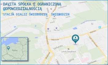 STACJA DIALIZ ŚWIEBODZIN - DAVITA SPÓŁKA Z OGRANICZONĄ ODPOWIEDZIALNOŚCIĄ - UL. MŁYŃSKA 6,  ŚWIEBODZIN