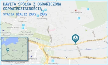 STACJA DIALIZ ŻARY - DAVITA SPÓŁKA Z OGRANICZONĄ ODPOWIEDZIALNOŚCIĄ - UL. BOHATERÓW GETTA 13,  ŻARY