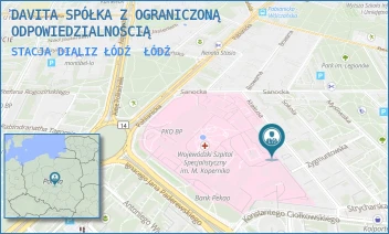 STACJA DIALIZ ŁÓDŹ - DAVITA SPÓŁKA Z OGRANICZONĄ ODPOWIEDZIALNOŚCIĄ - UL. KRAKUSA 15/17,  ŁÓDŹ
