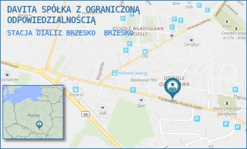STACJA DIALIZ BRZESKO - DAVITA SPÓŁKA Z OGRANICZONĄ ODPOWIEDZIALNOŚCIĄ - UL. TADEUSZA KOŚCIUSZKI 33,  BRZESKO