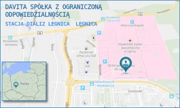 STACJA DIALIZ LEGNICA - DAVITA SPÓŁKA Z OGRANICZONĄ ODPOWIEDZIALNOŚCIĄ - UL. JAROSŁAWA IWASZKIEWICZA 5,  LEGNICA