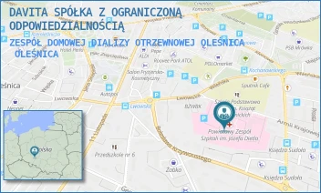 ZESPÓŁ DOMOWEJ DIALIZY OTRZEWNOWEJ OLEŚNICA - DAVITA SPÓŁKA Z OGRANICZONĄ ODPOWIEDZIALNOŚCIĄ - UL. ARMII KRAJOWEJ 1,  OLEŚNICA