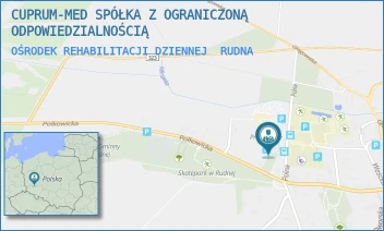 OŚRODEK REHABILITACJI DZIENNEJ - CUPRUM-MED SPÓŁKA Z OGRANICZONĄ ODPOWIEDZIALNOŚCIĄ - UL. POLNA 3,  RUDNA