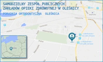 PORADNIA ORTODONTYCZNA - SAMODZIELNY ZESPÓŁ PUBLICZNYCH ZAKŁADÓW OPIEKI ZDROWOTNEJ W OLEŚNICY - LUDWIKOWSKA 10,  OLEŚNICA