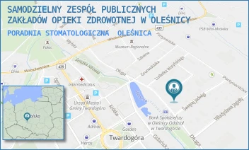PORADNIA STOMATOLOGICZNA - SAMODZIELNY ZESPÓŁ PUBLICZNYCH ZAKŁADÓW OPIEKI ZDROWOTNEJ W OLEŚNICY - UL. ŚW. JADWIGI 1A,  OLEŚNICA