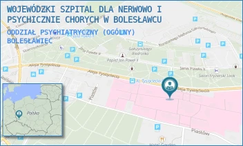 ODDZIAŁ PSYCHIATRYCZNY (OGÓLNY) - WOJEWÓDZKI SZPITAL DLA NERWOWO I PSYCHICZNIE CHORYCH W BOLESŁAWCU - UL. ALEJA TYSIĄCLECIA 30,  BOLESŁAWIEC