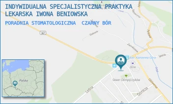PORADNIA STOMATOLOGICZNA - INDYWIDUALNA SPECJALISTYCZNA PRAKTYKA LEKARSKA IWONA BENIOWSKA - UL. KAMIENNOGÓRSKA 22,  CZARNY BÓR