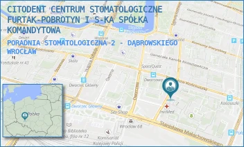 PORADNIA STOMATOLOGICZNA 2 - DĄBROWSKIEGO - CITODENT CENTRUM STOMATOLOGICZNE FURTAK-POBROTYN I S-KA SPÓŁKA KOMANDYTOWA - UL. GEN. JANA HENRYKA DĄBROWSKIEGO 40/133,  WROCŁAW