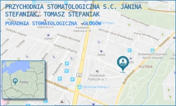 PORADNIA STOMATOLOGICZNA - PRZYCHODNIA STOMATOLOGICZNA S.C. JANINA STEFANIAK, TOMASZ STEFANIAK - UL. STANISŁAWA MONIUSZKI 9,  GŁOGÓW
