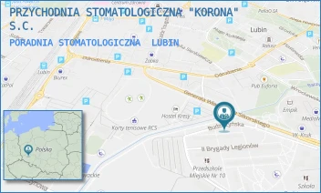 PORADNIA STOMATOLOGICZNA - PRZYCHODNIA STOMATOLOGICZNA "KORONA" S.C. - UL. BUDZISZYŃSKA 33B,  LUBIN