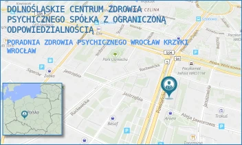 PORADNIA ZDROWIA PSYCHICZNEGO WROCŁAW KRZYKI - DOLNOŚLĄSKIE CENTRUM ZDROWIA PSYCHICZNEGO SPÓŁKA Z OGRANICZONĄ ODPOWIEDZIALNOŚCIĄ - PL. POWSTAŃCÓW ŚLĄSKICH 166,  WROCŁAW