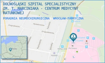PORADNIA NEUROCHIRURGICZNA - DOLNOŚLĄSKI SZPITAL SPECJALISTYCZNY IM. T. MARCINIAKA - CENTRUM MEDYCYNY RATUNKOWEJ - UL. GEN. AUGUSTA EMILA FIELDORFA 2,  WROCŁAW-FABRYCZNA
