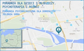 PORADNIA PSYCHOLOGICZNA DLA DOROSŁYCH - PORADNIA DLA DZIECI I MŁODZIEŻY. PSYCHOTERAPIA I ROZWÓJ - UL. WIEJSKA 14,  JELENIA GÓRA