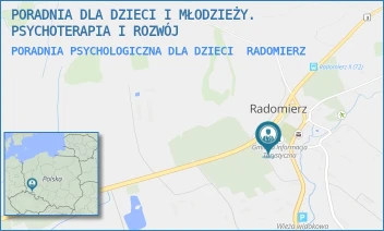 PORADNIA PSYCHOLOGICZNA DLA DZIECI - PORADNIA DLA DZIECI I MŁODZIEŻY. PSYCHOTERAPIA I ROZWÓJ - UL. 60A,  RADOMIERZ