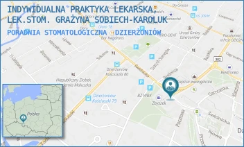 PORADNIA STOMATOLOGICZNA - INDYWIDUALNA PRAKTYKA LEKARSKA, LEK.STOM. GRAŻYNA SOBIECH-KAROLUK - UL. IGNACEGO DASZYŃSKIEGO 22/6,  DZIERŻONIÓW