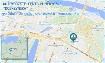 PORADNIA ZDROWIA PSYCHICZNEGO - WOJEWÓDZKIE CENTRUM MEDYCZNE "DOBRZYŃSKA" - UL. DOBRZYŃSKA 21/23,  WROCŁAW