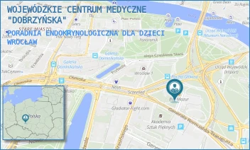 PORADNIA ENDOKRYNOLOGICZNA DLA DZIECI - WOJEWÓDZKIE CENTRUM MEDYCZNE "DOBRZYŃSKA" - UL. DOBRZYŃSKA 21/23,  WROCŁAW
