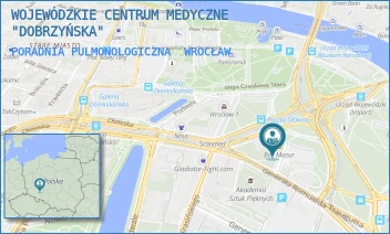 PORADNIA PULMONOLOGICZNA - WOJEWÓDZKIE CENTRUM MEDYCZNE "DOBRZYŃSKA" - UL. DOBRZYŃSKA 21/23,  WROCŁAW