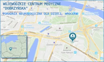 PORADNIA NEUROLOGICZNA DLA DZIECI - WOJEWÓDZKIE CENTRUM MEDYCZNE "DOBRZYŃSKA" - UL. DOBRZYŃSKA 21/23,  WROCŁAW