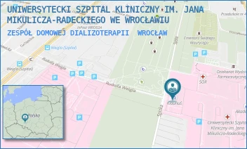 ZESPÓŁ DOMOWEJ DIALIZOTERAPII - UNIWERSYTECKI SZPITAL KLINICZNY IM. JANA MIKULICZA-RADECKIEGO WE WROCŁAWIU - UL. BOROWSKA 213,  WROCŁAW