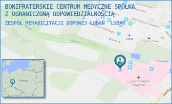 ZESPÓŁ REHABILITACJI DOMOWEJ LUBAŃ - BONIFRATERSKIE CENTRUM MEDYCZNE SPÓŁKA Z OGRANICZONĄ ODPOWIEDZIALNOŚCIĄ - ZAWIDOWSKA 4,  LUBAŃ