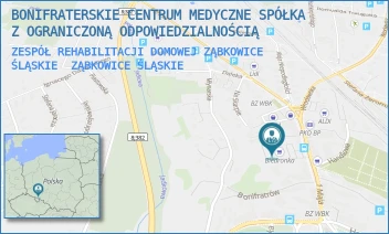ZESPÓŁ REHABILITACJI DOMOWEJ ZĄBKOWICE ŚLĄSKIE - BONIFRATERSKIE CENTRUM MEDYCZNE SPÓŁKA Z OGRANICZONĄ ODPOWIEDZIALNOŚCIĄ - 1 MAJA 9,  ZĄBKOWICE ŚLĄSKIE