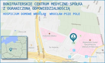 HOSPICJUM DOMOWE WROCŁAW - BONIFRATERSKIE CENTRUM MEDYCZNE SPÓŁKA Z OGRANICZONĄ ODPOWIEDZIALNOŚCIĄ - POŚWIĘCKA 8A,  WROCŁAW-PSIE POLE