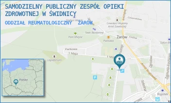 ODDZIAŁ REUMATOLOGICZNY - SAMODZIELNY PUBLICZNY ZESPÓŁ OPIEKI ZDROWOTNEJ W ŚWIDNICY - UL. WOJSKA POLSKIEGO 7,  ŻARÓW