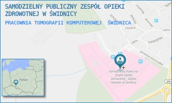 PRACOWNIA TOMOGRAFII KOMPUTEROWEJ - SAMODZIELNY PUBLICZNY ZESPÓŁ OPIEKI ZDROWOTNEJ W ŚWIDNICY - UL. LEŚNA 27-29,  ŚWIDNICA