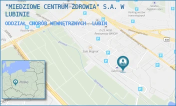 ODDZIAŁ CHORÓB WEWNĘTRZNYCH - "MIEDZIOWE CENTRUM ZDROWIA" S.A. W LUBINIE - MARII SKŁODOWSKIEJ-CURIE 52-60,  LUBIN