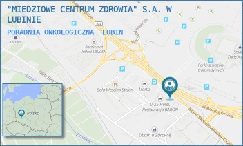 PORADNIA ONKOLOGICZNA - "MIEDZIOWE CENTRUM ZDROWIA" S.A. W LUBINIE - UL. M.SKŁODOWSKIEJ-CURIE 54-60,  LUBIN