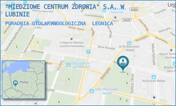 PORADNIA OTOLARYNGOLOGICZNA - "MIEDZIOWE CENTRUM ZDROWIA" S.A. W LUBINIE - UL. STEFANA OKRZEI 14A,  LEGNICA