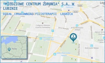 DZIAŁ (PRACOWNIA) FIZJOTERAPII - "MIEDZIOWE CENTRUM ZDROWIA" S.A. W LUBINIE - UL. STEFANA OKRZEI 14A,  LEGNICA