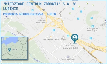 PORADNIA NEUROLOGICZNA - "MIEDZIOWE CENTRUM ZDROWIA" S.A. W LUBINIE - UL. M.SKŁODOWSKIEJ-CURIE 54-60,  LUBIN