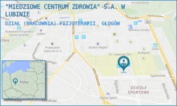 DZIAŁ (PRACOWNIA) FIZJOTERAPII - "MIEDZIOWE CENTRUM ZDROWIA" S.A. W LUBINIE - UL. SPORTOWA 1B,  GŁOGÓW