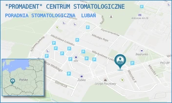 PORADNIA STOMATOLOGICZNA - "PROMADENT" CENTRUM STOMATOLOGICZNE - UL. KAZIMIERZA WIELKIEGO 2,  LUBAŃ