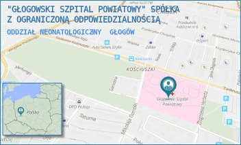 ODDZIAŁ NEONATOLOGICZNY - "GŁOGOWSKI SZPITAL POWIATOWY" SPÓŁKA Z OGRANICZONĄ ODPOWIEDZIALNOŚCIĄ - UL. TADEUSZA KOŚCIUSZKI 15,  GŁOGÓW