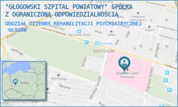 ODDZIAŁ DZIENNY REHABILITACJI PSYCHIATRYCZNEJ - "GŁOGOWSKI SZPITAL POWIATOWY" SPÓŁKA Z OGRANICZONĄ ODPOWIEDZIALNOŚCIĄ - UL. TADEUSZA KOŚCIUSZKI 15,  GŁOGÓW